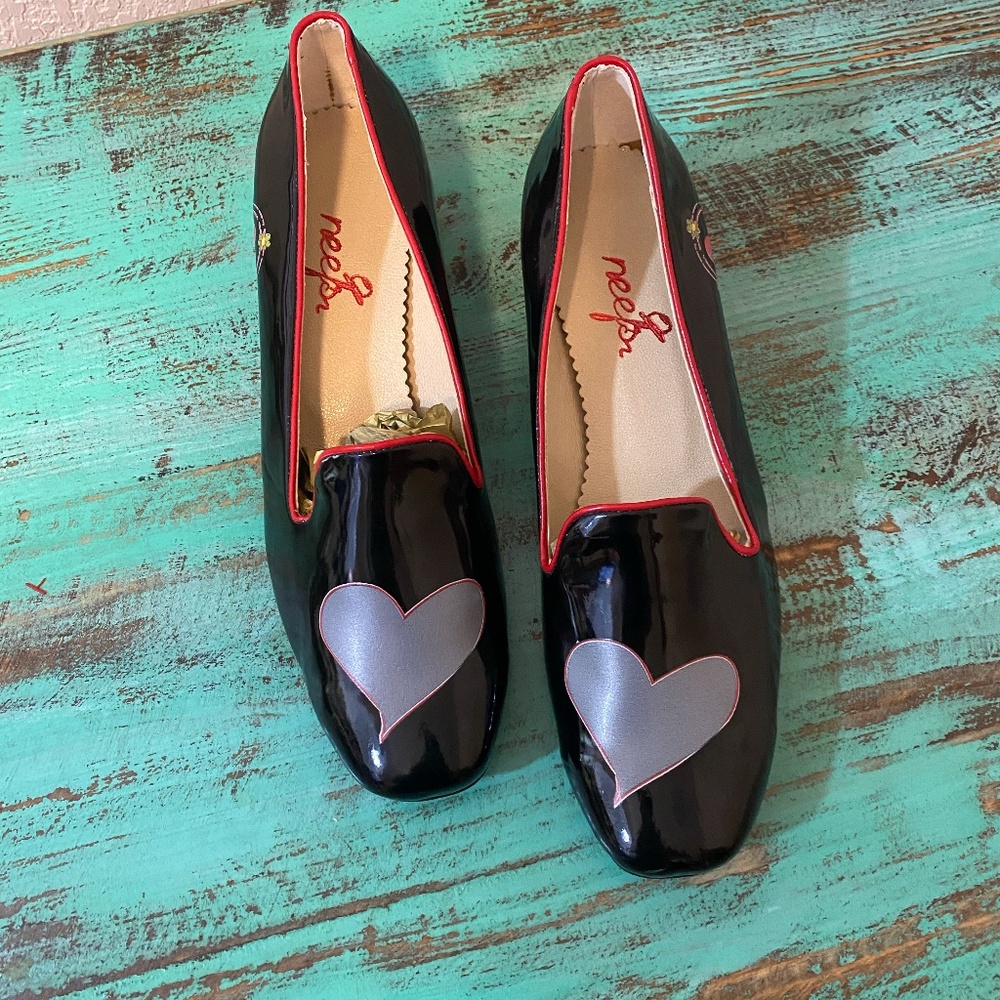 Neefs Vegan Leather Heart Loafers